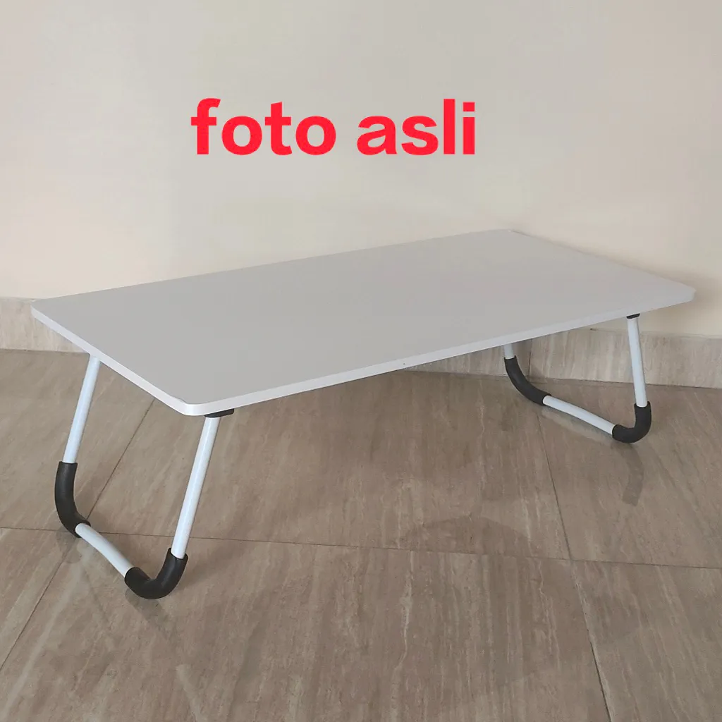 PROMO MEJA LIPAT JUMBO Meja laptop lipat 80*40 /60*40tinggi 26cm