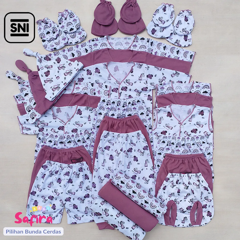 Pilihan Bunda Cerdas 36 Pcs Baju Bayi Newborn Lengkap Bahan Halus dan Tebal 0-6 Bulan