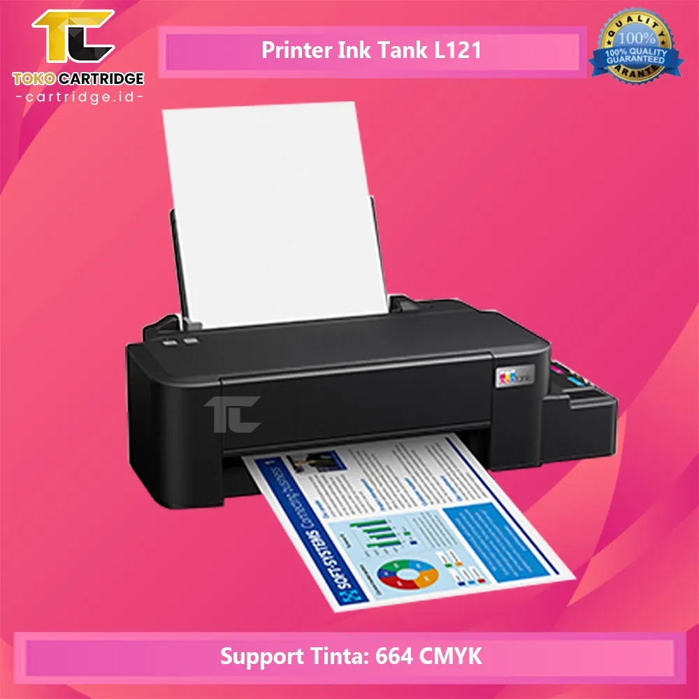 Printer EcoTank L121 Print Only L 121 Single Function Bergaransi Original / Scanner Epson Perfection V39II