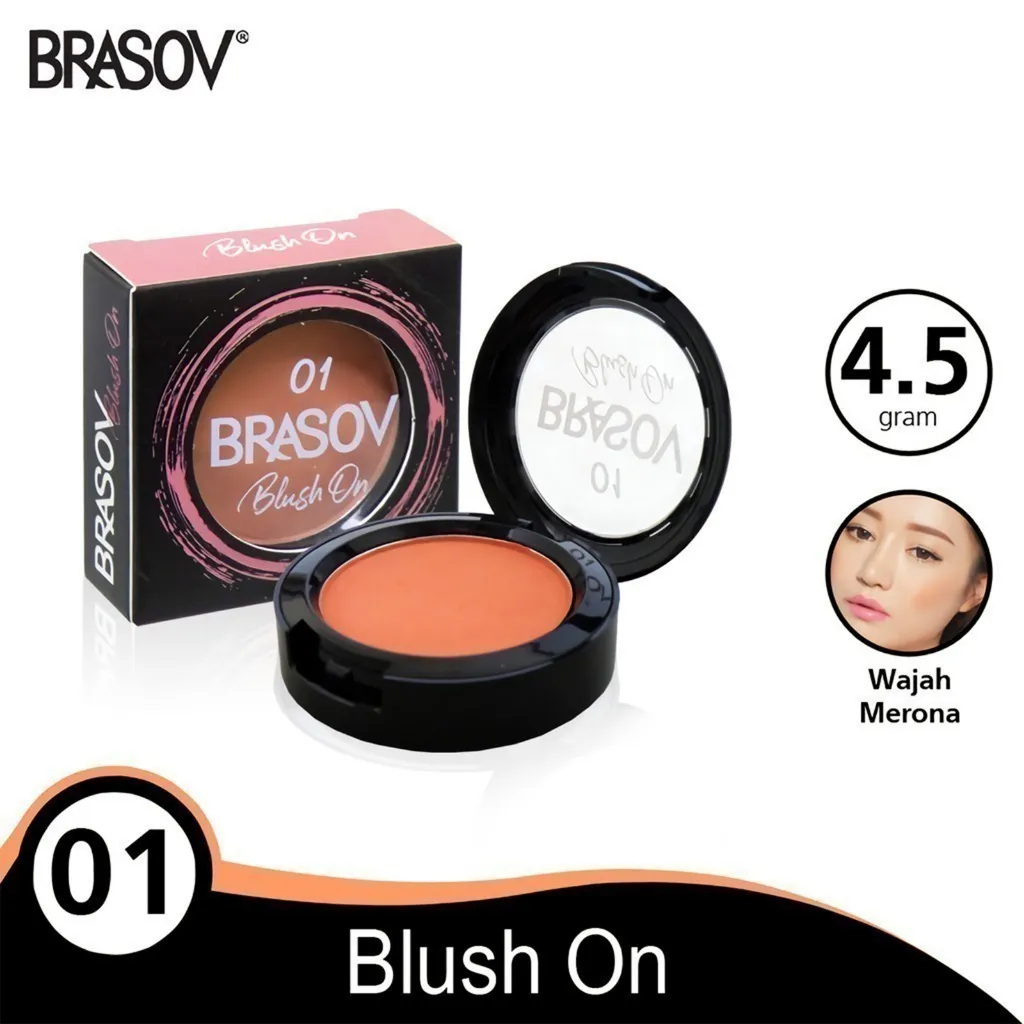 BRASOV Blush On Shade 01 & 02 Pigmented Perona Pipi Xx-Ct