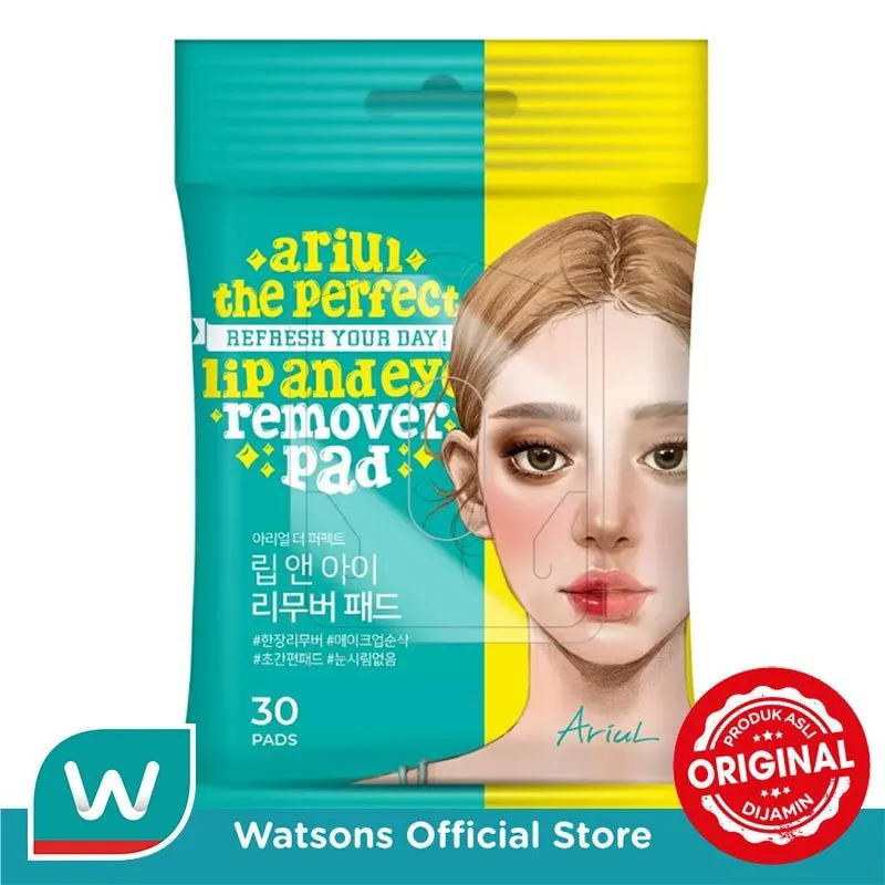 Ariul The Perfect Refresh Your Day! Lip and Eye Remover Pad 30'S
