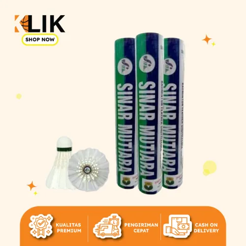 COCK SHUTTLECOCK BADMINTON SINAR MUTIARA GOLD 800 MADE IN TEGAL ISI 12 ORIGINAL MURAH HARGA GROSIR