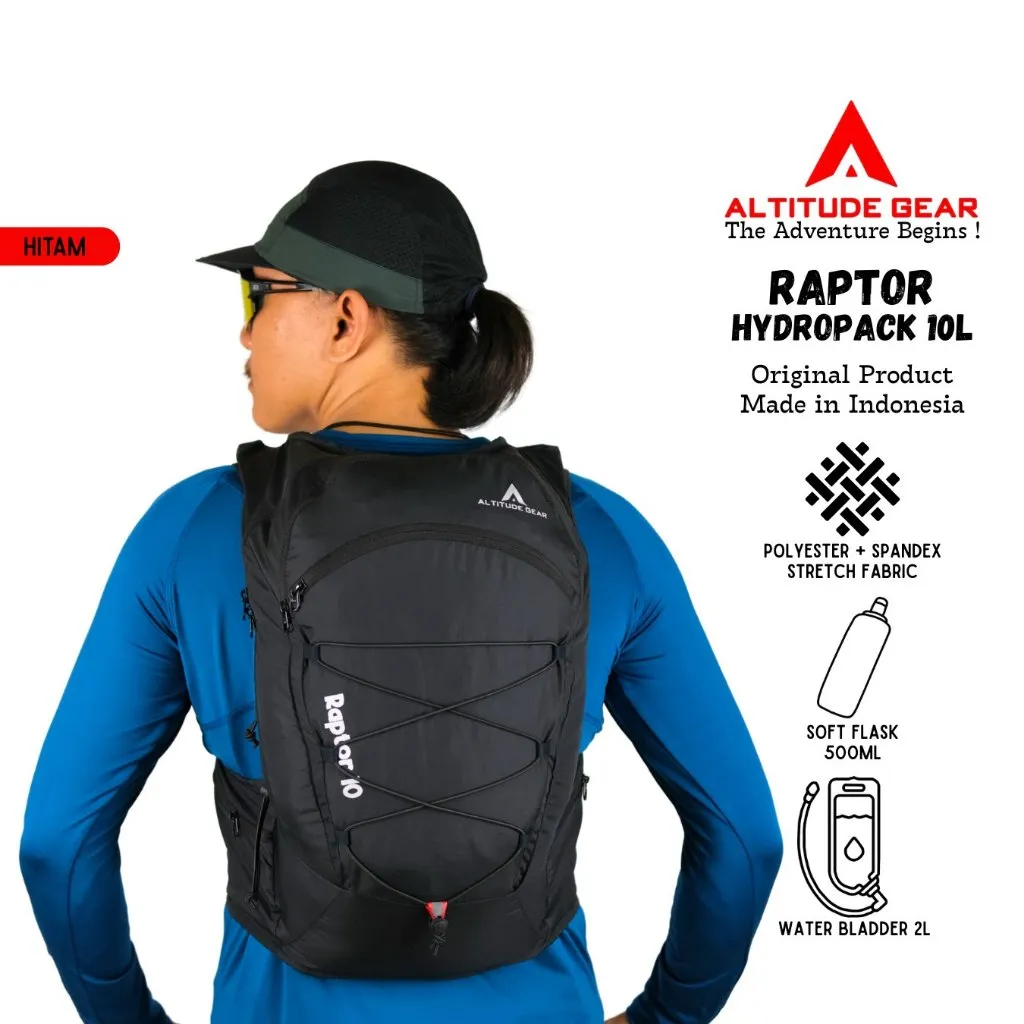 Hydropack Vest Trail Running Altitude Gear Raptor 10 L