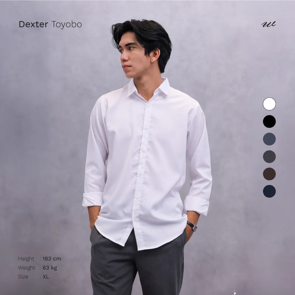 Wilmerstudios Kemeja Toyobo Slimfit Lengan Panjang Putih All Variant