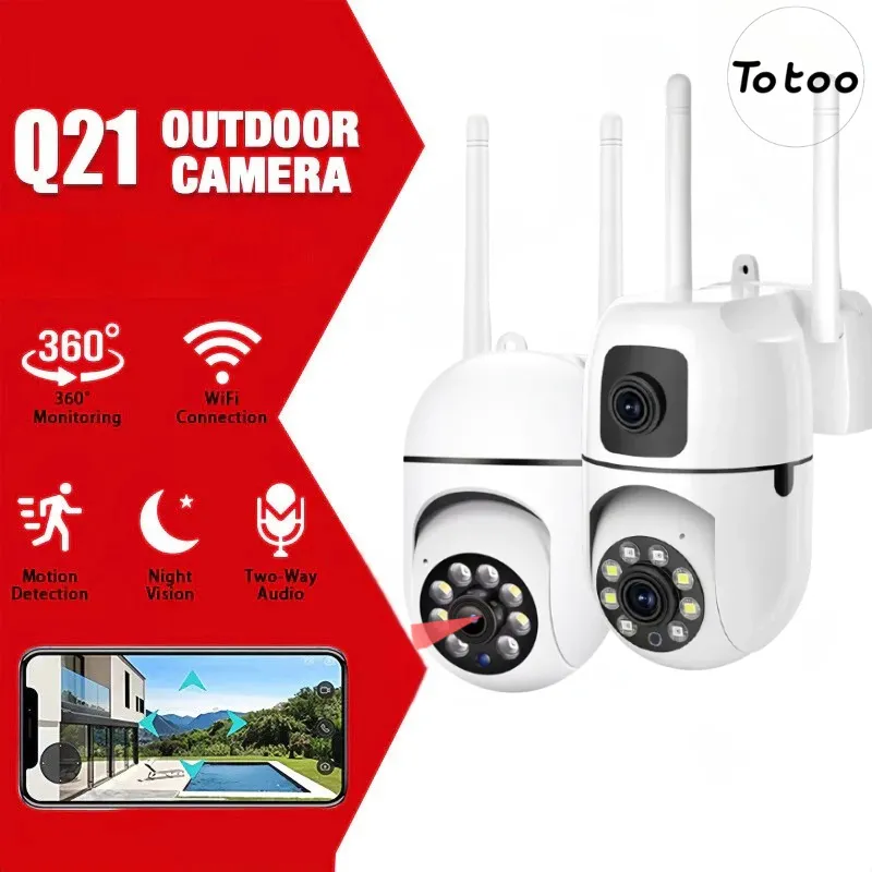 TOTOO CCTV V380 Pro  Y33 PTZ Outdoor Cctv Full-Color Panoramic Human Detection Smart Wifi 360° IP Camera