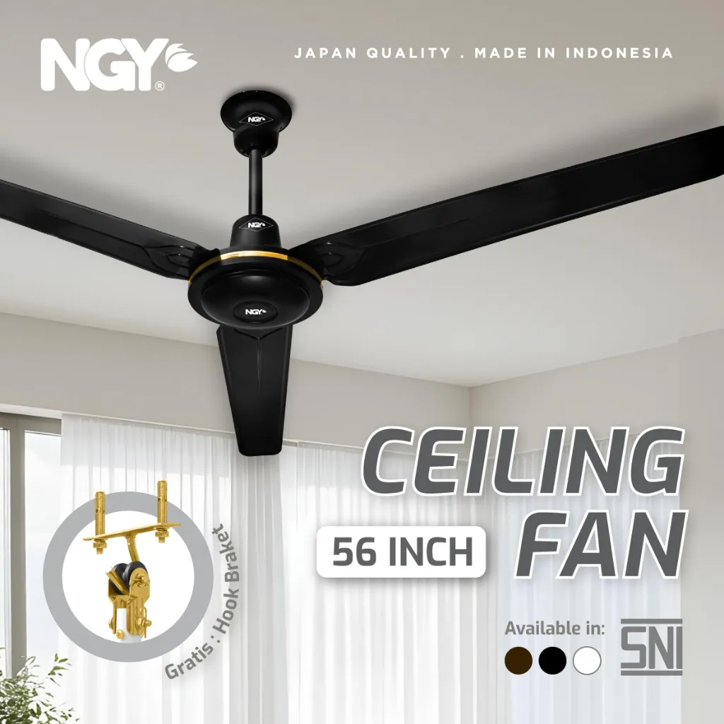 NGY Ceiling Fan / Kipas Angin Plafon Steel Besi 56 inch | NG-56CF NAGOYA