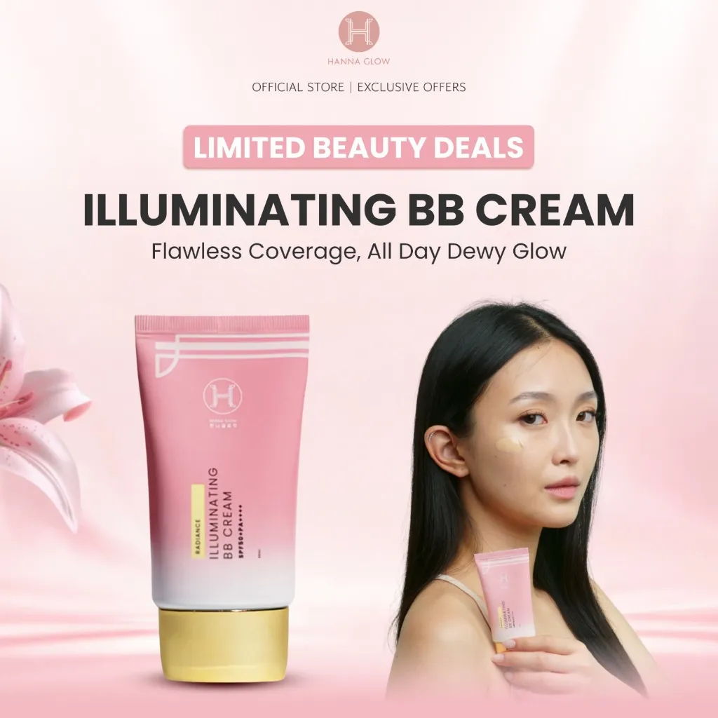HANNA GLOW ILLUMINATING BB CREAM | Multifunction BB Cream dengan Sunscreen SPF 50+ PA++++