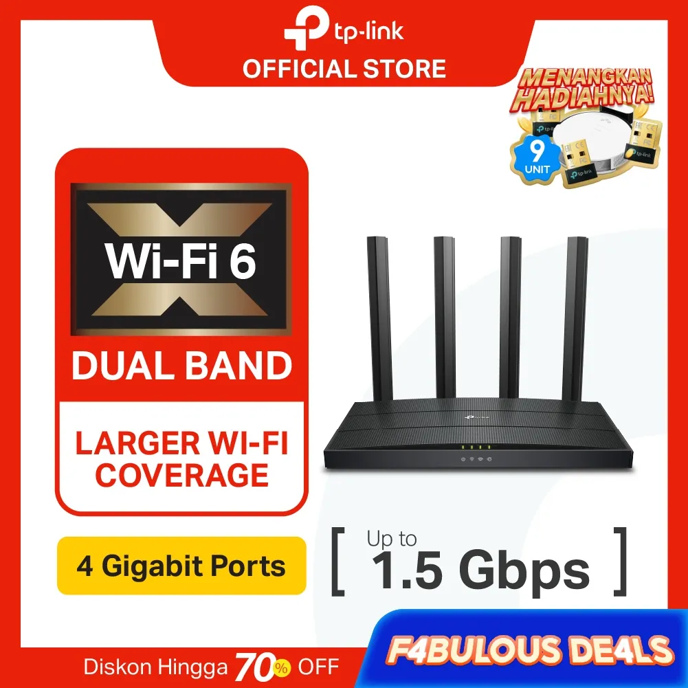 TP-Link Archer AX12 | AX1500 WiFi 6 Router | Dual Band | Gigabit | Mesh | Wireless Access Point