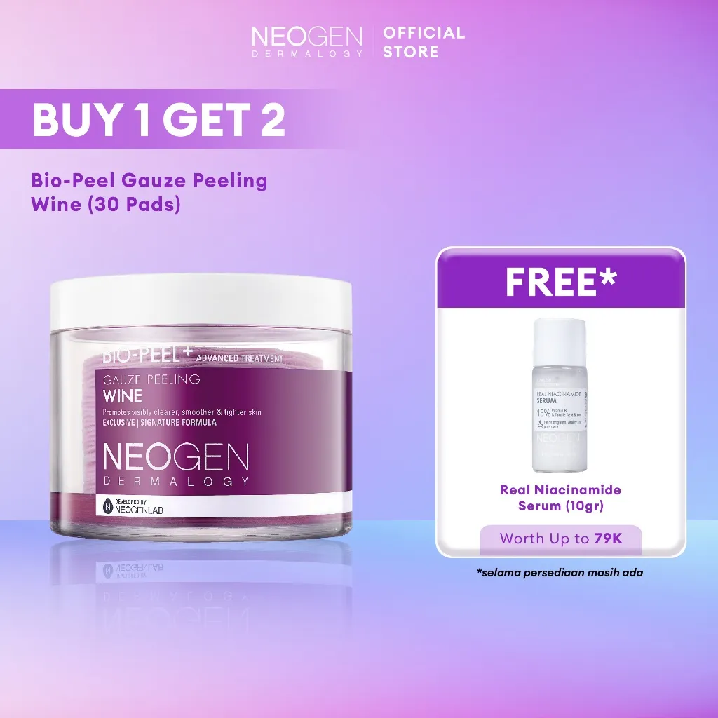NEOGEN DERMALOGY Bio Peel Exfoliating Pad Wine Full Jar (30 Pads)