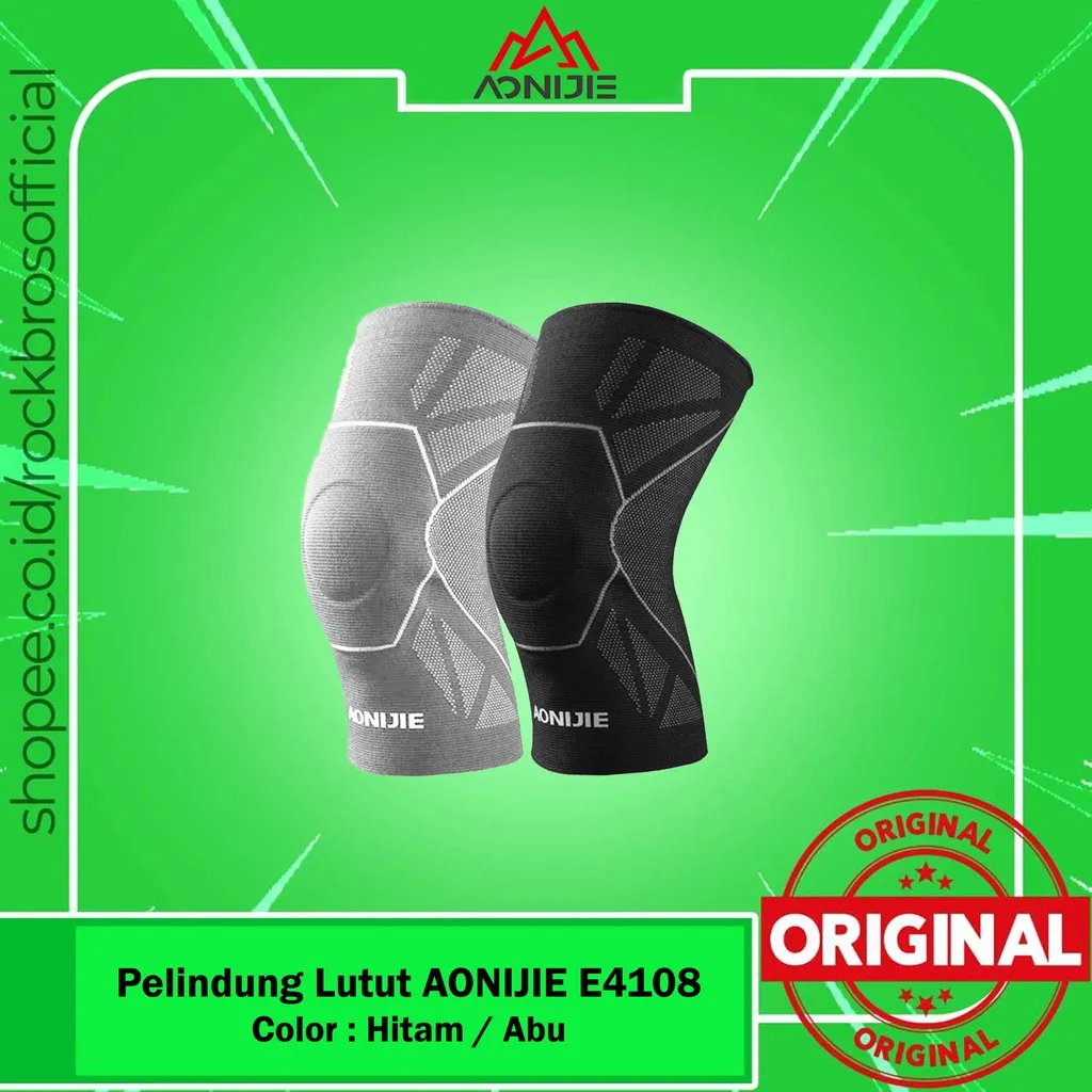 Deker Pelindung Lutut Lari Aonijie E4108 Knee Compression Pad Brace Olah Raga Running Gym Penyangga Bantalan Lutut Outdoor Pria Wanita