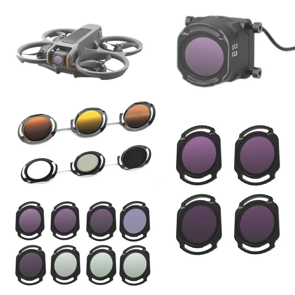 Avata 2 Glass UV CPL Star Night ND8 ND16 ND32 ND64 ND256 ND8PL 16PL ND PL Lens Filter Cap for DJI O4 Air Unit Pro & DJI AVATA 2
