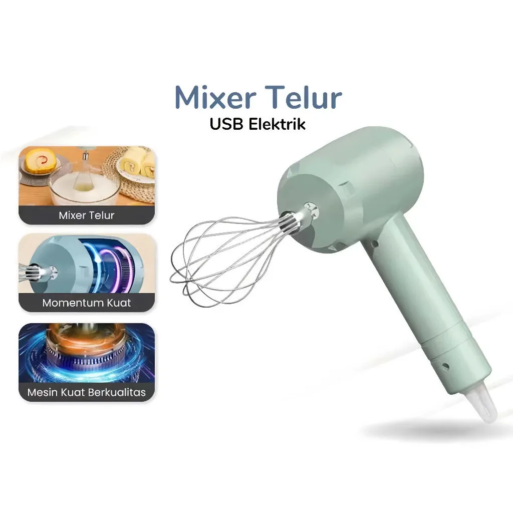 COHESION Hand Mixer mini Alat Kocok Telur Elektrik Pengaduk Kopi Elektrik Cappuccino Maker Mini Electric Pengocok Telur Pengaduk Telor / Milk Frother Mixer Kopi Dalgona Milkshake Pengocok Minuman Pengaduk Coffee Latte Kopi Susu Hot Chocolate