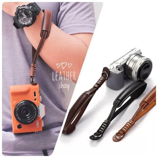 Leather Hand strap Tali Kamera Kulit Tangan untuk kamera mirorrless