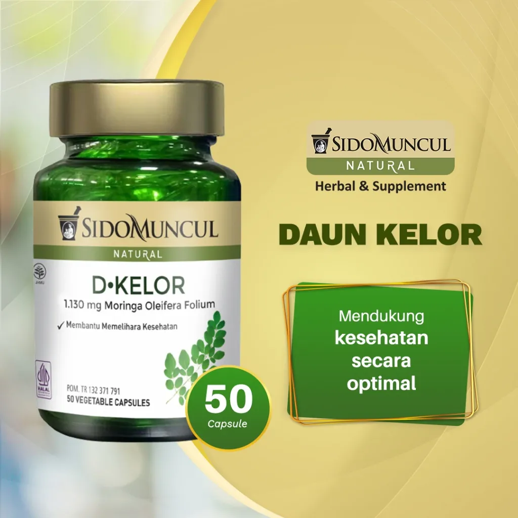 Sido Muncul Natural Sari Daun Kelor 50k - Baik untuk Membantu Memelihara Kesehatan
