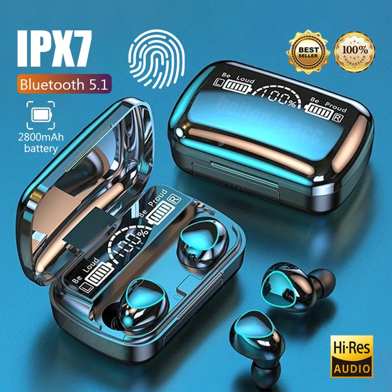 (COD) M10 plus powerbank 3500mAh Earphone Headset Wireless Bluetooth Full Bass Stereo Headphone