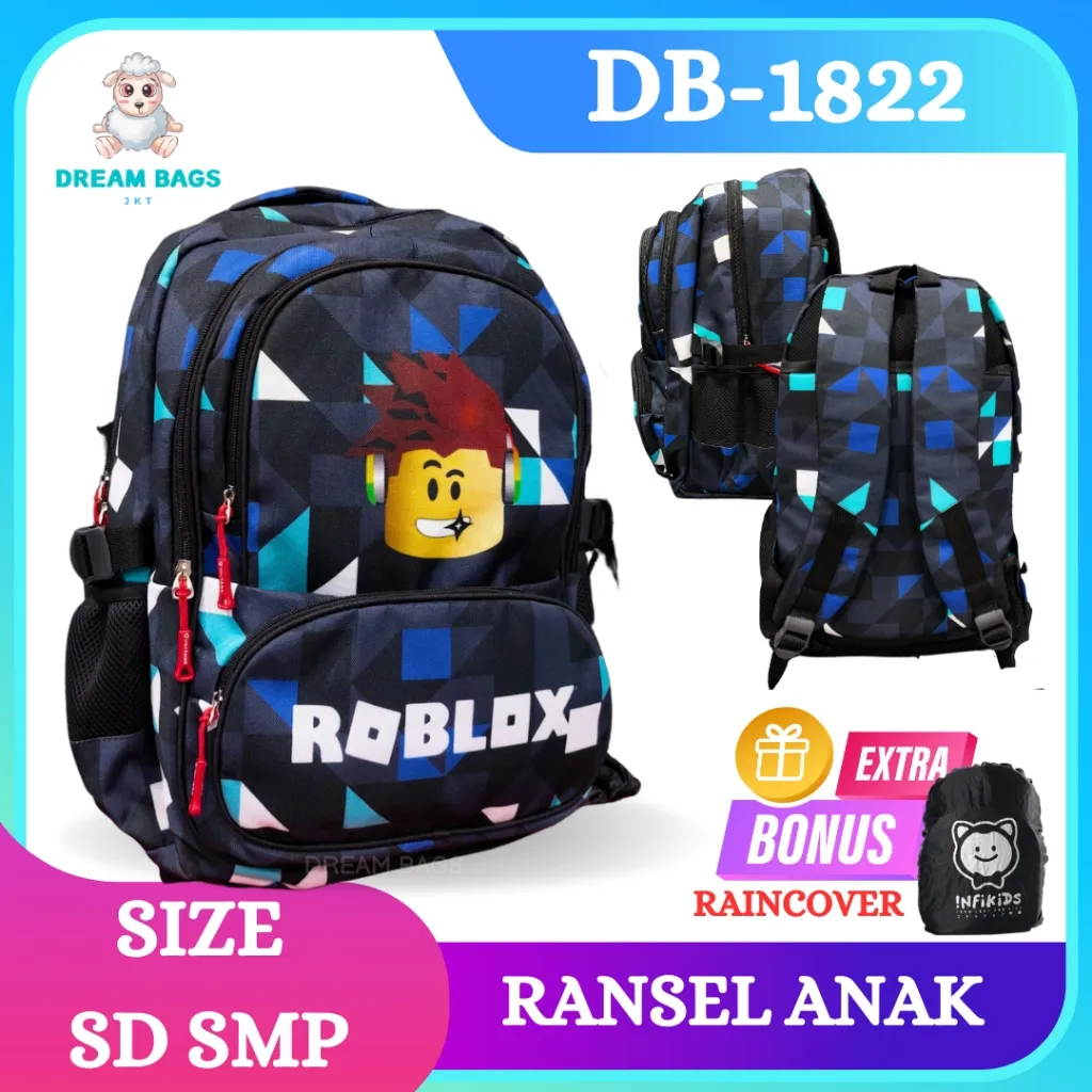 Tas Sekolah Anak Laki Laki SD Dream Bags Tas Anak Laki Laki Roblox Terbaru - Tas Sekolah Anak SMP