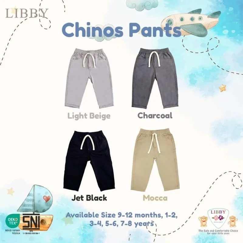 Libby celana chinos pants/TOM DENIM LONG polos 9bulan sampai 8tahun celana panjang anak laki laki chinos long pants celana chino