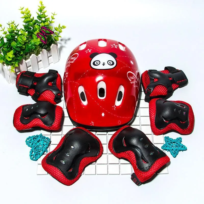 Helm Deker Sepeda Anak Alat Pelindung Sepatu Roda Alat Rekreasi Olahraga Outdoor decker lutut