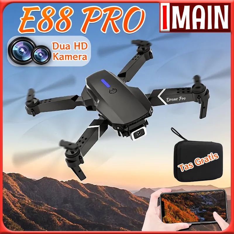 [iMAIN] Drone E88 Pro 2 HD Camera Shoot Murah Original D2 FPV RC Drone