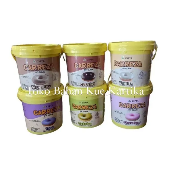 Carreza Dip Glaze 1kg / 5kg All Variant Topping Donat Roti