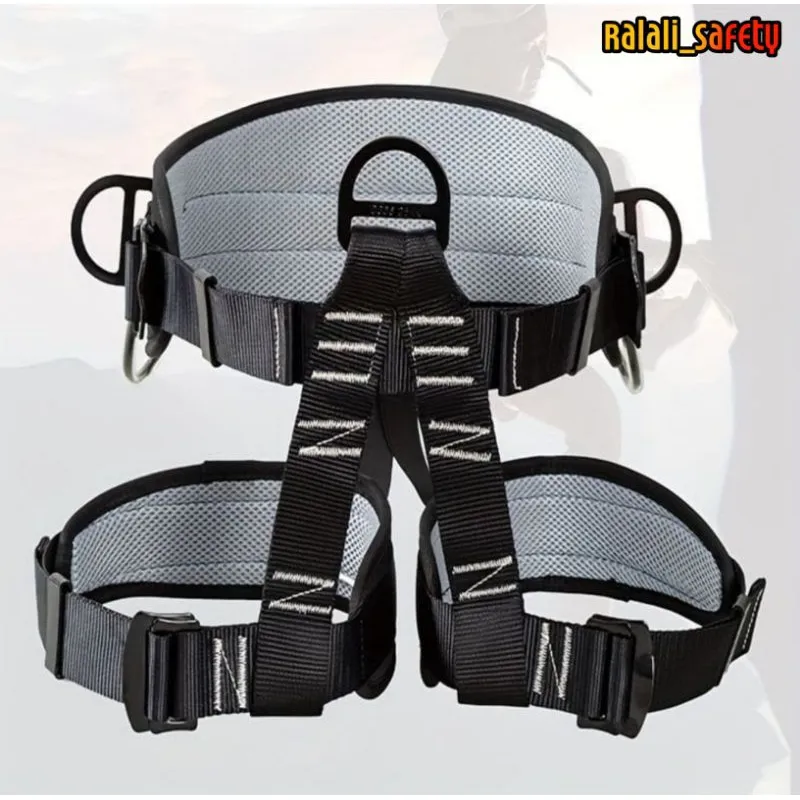 Safety Belt Rock Climbing Seat Harness Half Body Harness - Putih Berkualitas