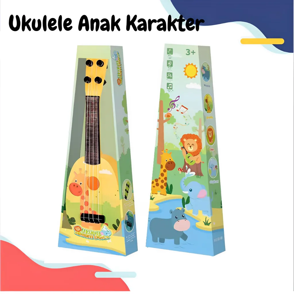 BabyToys Gitar Anak Ukulele Edukasi Mainan Musik Balita Belajar Music Study Senar Education Toys