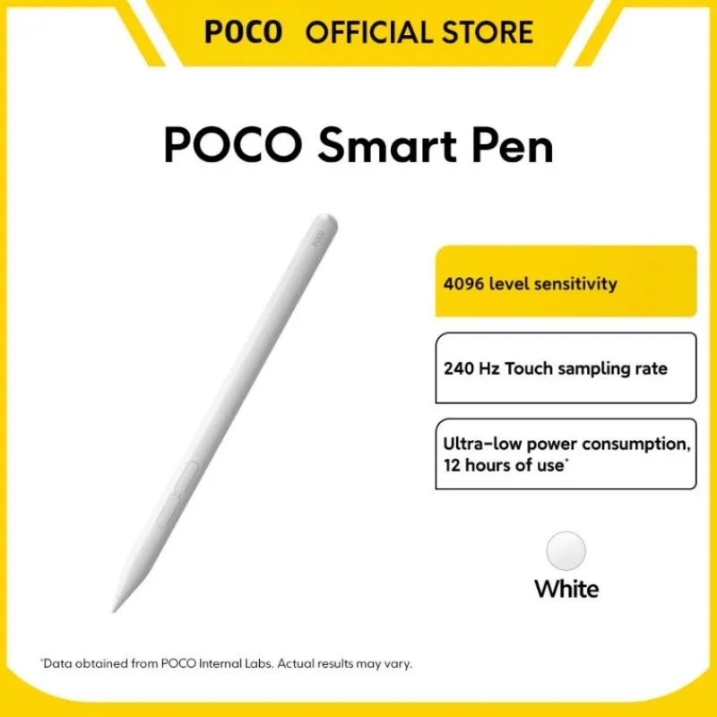 Xiaomi Poco Smart Pen | 4096 level sensitivity | 240 Hz Touch Sampling Rate Poco Smart Pen