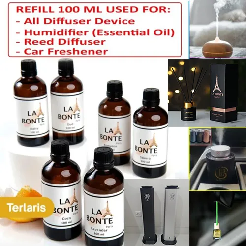 La Bonte Refill Reed Diffuser Oil Humidifier Aromatherapy 100ml ( 11 Aroma Hotel Mewah )