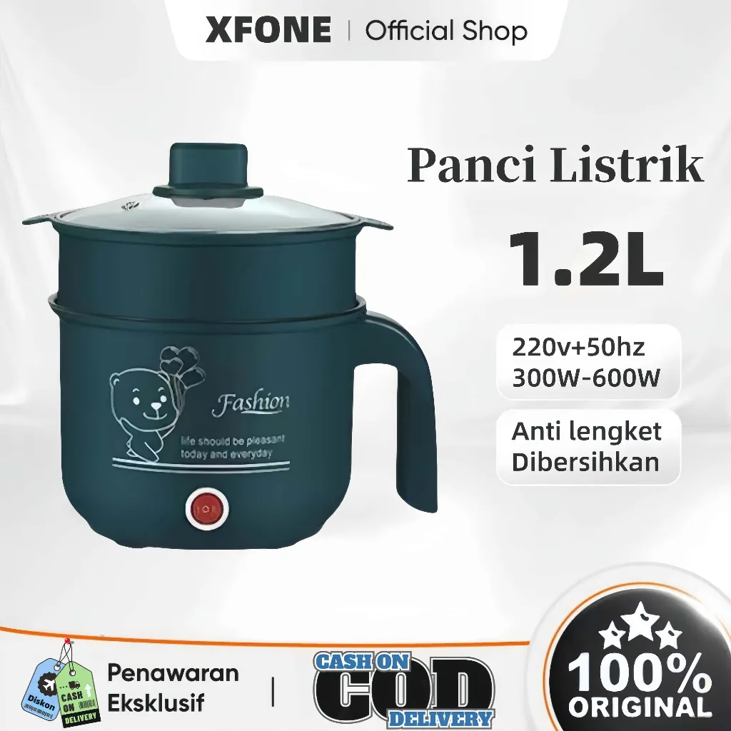 XFONE Panci Listrik Multifungsi Berbagai pilihan warna 0.8L /Hotpot Elektrik Pot/ Panci Elektrik /panci elektrik multifun/ Smart Control electric cooking pot Household mini Rice cooker