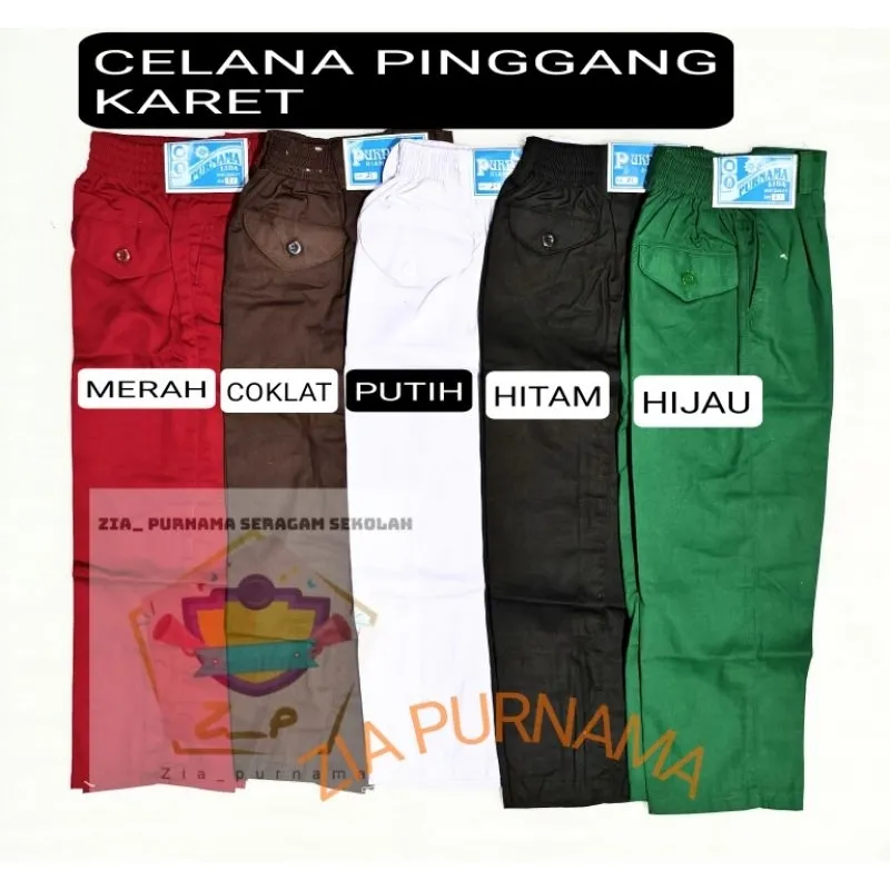 Seragam Sekolah - Celana Panjang TK/SD/MI/SMP/SMA Bahan Drill Super