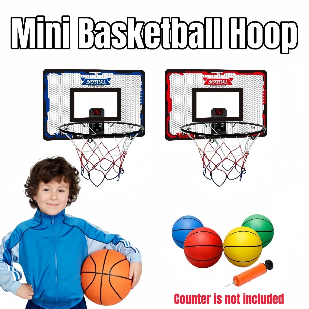 Basket Hoop dengan Ball Basketball Frame Backboard Bsketball Rings Bola Basket Berdiri