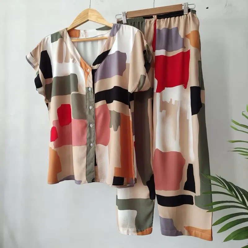 [PROMO] PIYAMA RAYON PREMIUM V-NECK | Size 37kg-75kg