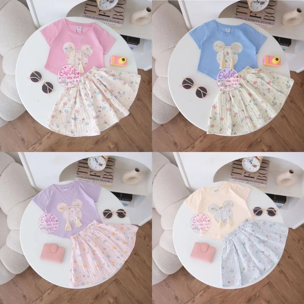 owlet - st rok teressa/ st rok 3d/setelan rok anak/ st rok lucu