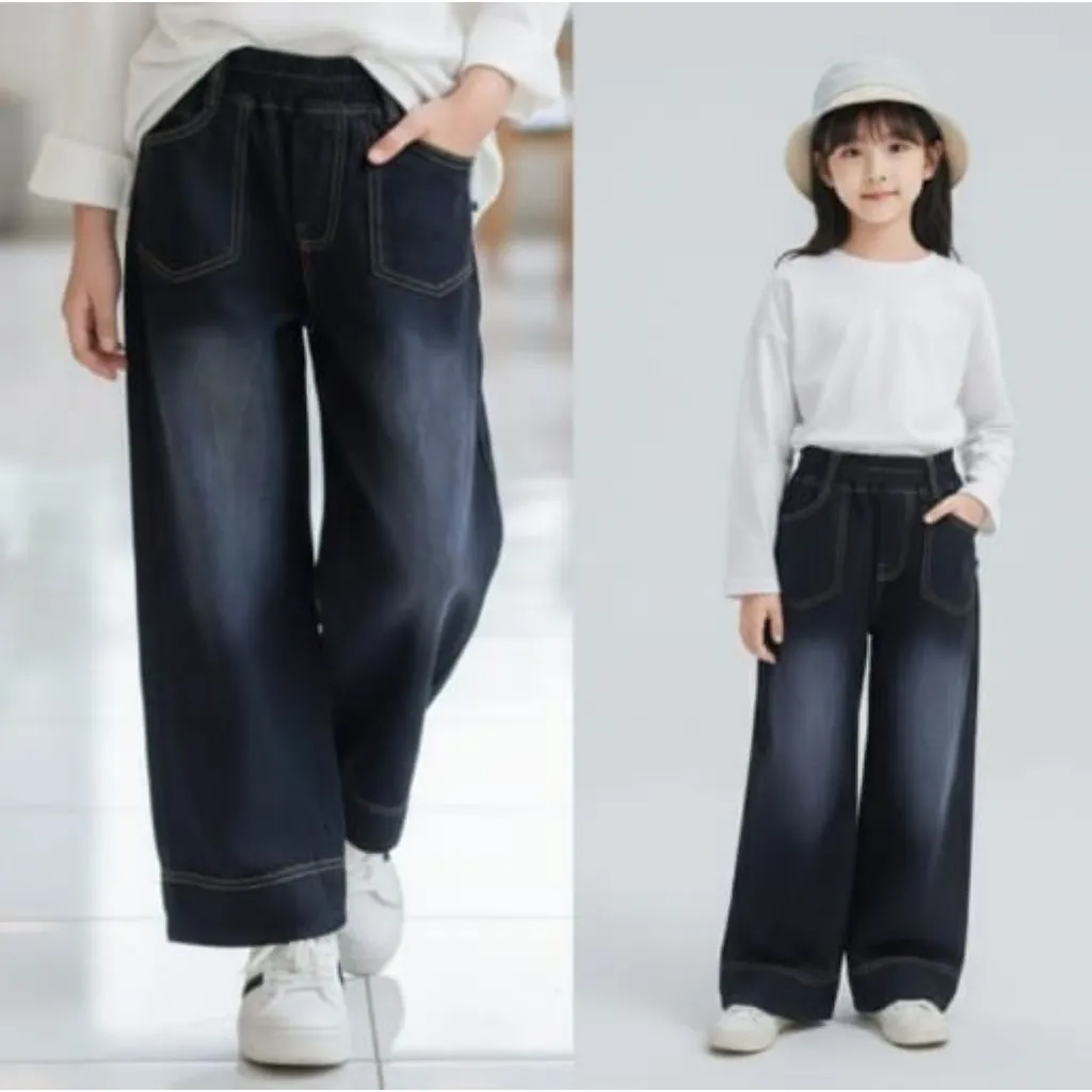 Kulot jeans anak korean styel 2-14 th// Kulot skena terbaru//Kulot jeans anak