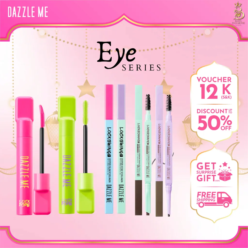 DAZZLE ME Eye series : Lock&Pop Mascara | Lock&Wing Eyeliner | Lock&Shape Eyebrow | Smudgeproof Volumaxing Longlashting