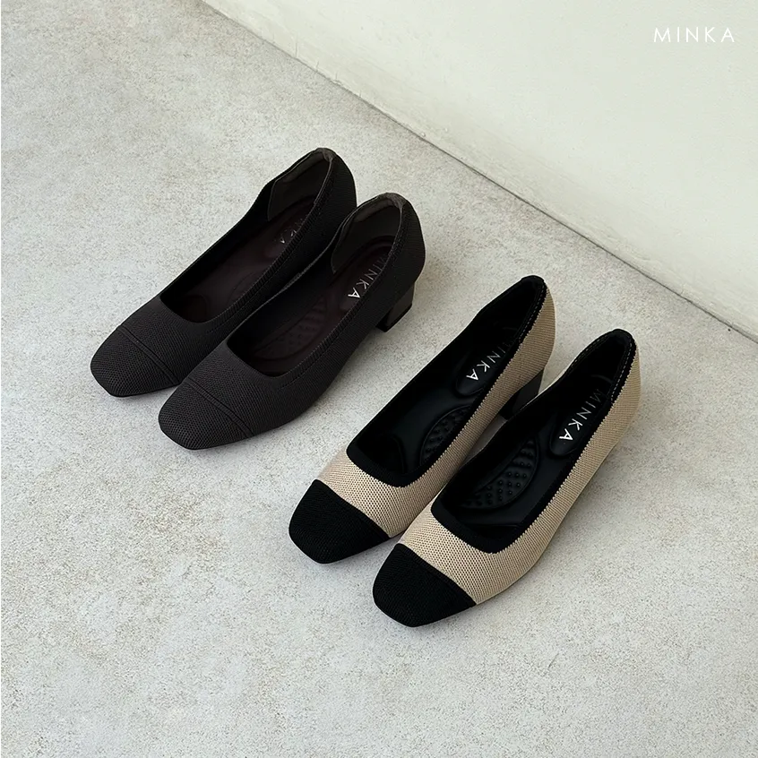 MINKA VYO Soft Knit Block Heels