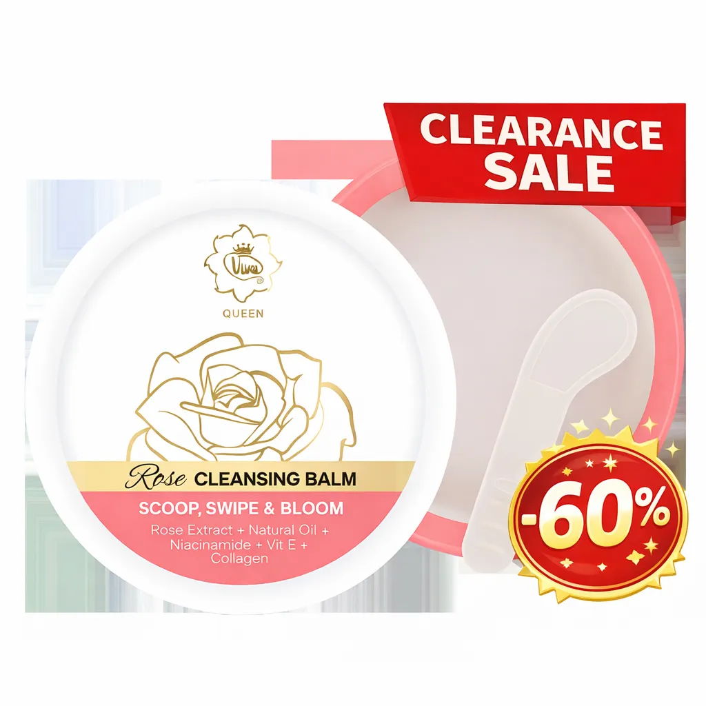 [CLEARANCE SALE - EXP DATE : OKTOBER 2026] - Viva Queen Rose Cleansing Balm 50 gr