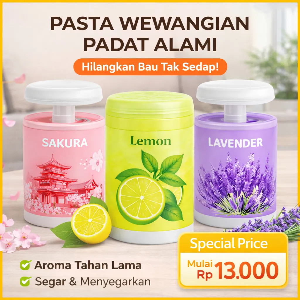 Pengharum Ruangan Toilet / Penghilang Bau Aromaterapi Padat Alami Aroma Tahan Lama
