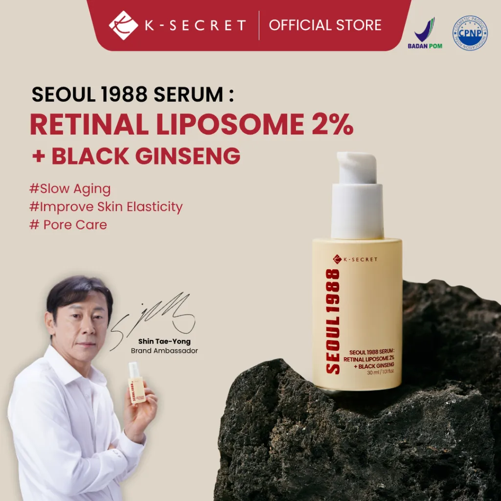 KSECRET SEOUL 1988  Serum Retinal Liposome 2% + Black Ginseng - 30ml | Firming & Anti Aging