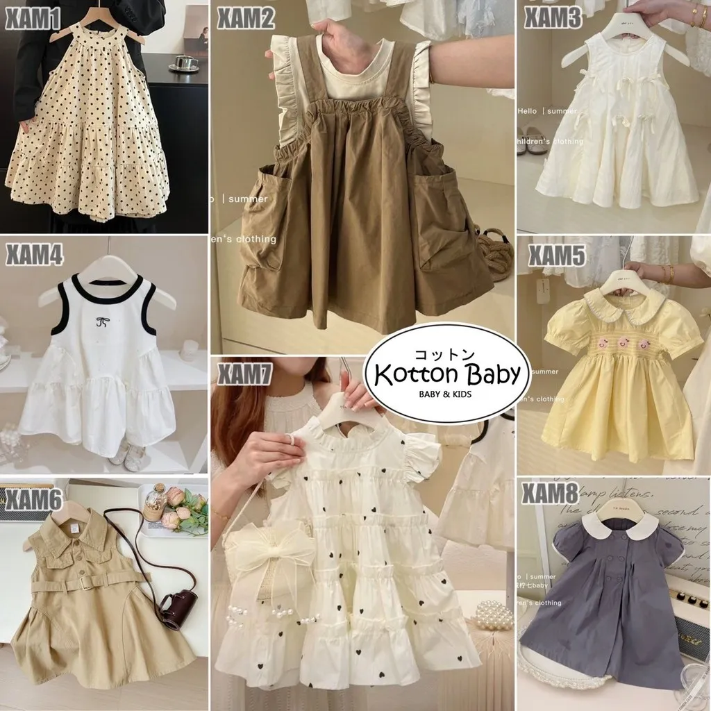 2-6 thn | DRESS ANAK KOREA PESTA ELEGAN FORMAL PEREMPUAN kotton baby TXY XAM Catalog