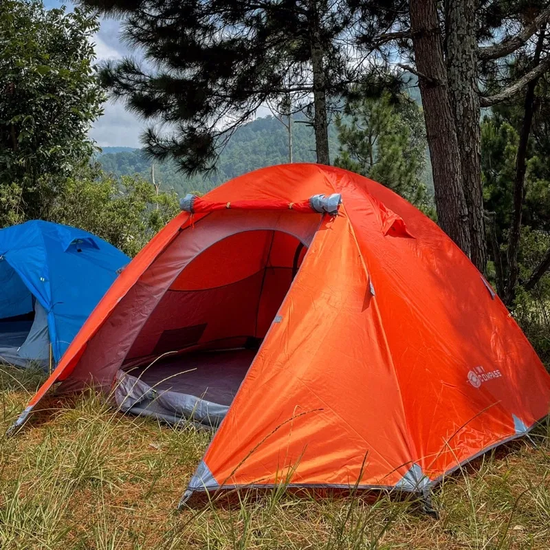 Tenda Camping Compass Kapasitas 4 Orang Double Layer Frame Alloy / Tenda Compass LWY 4 Kapasitas Orang Double Layer Waterproof