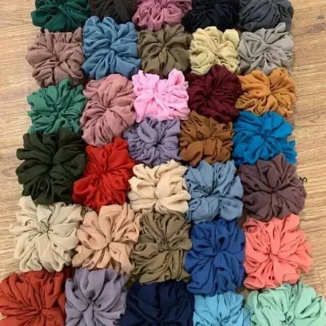 ikat rambut scrunchie jumbo kodian/20pcs
