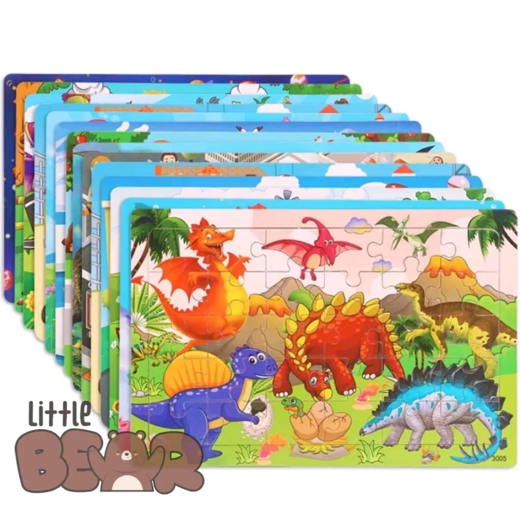 MAINAN EDUKASI ANAK JIGSAW PUZZLE KAYU 30 KEPING / JIGSAW PUZZLE 30 PCS