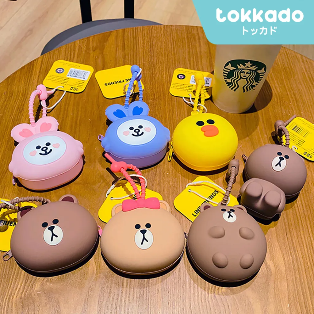 TOKKADO Line Friends Coin Purse Dompet Koin Mini Cute Lucu Original
