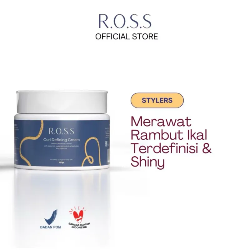 [READY] R.O.S.S CURL DEFINING CREAM - UNTUK RAMBUT KERITING