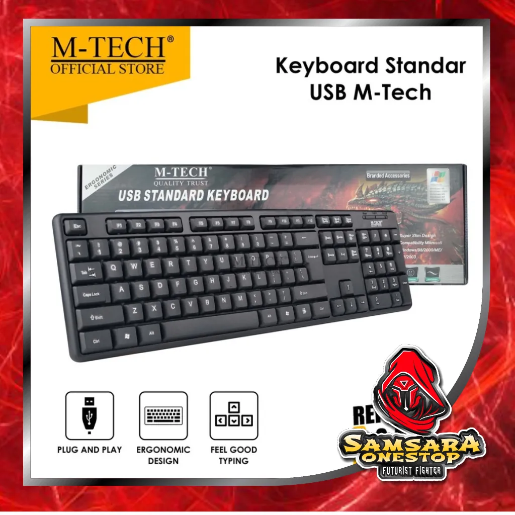 Keyboard USB Standar Mtech STK 01 Bisa PC Laptop Tablet HP Smartphone dengan OTG keyboard pc keybord komputer keyboard laptop