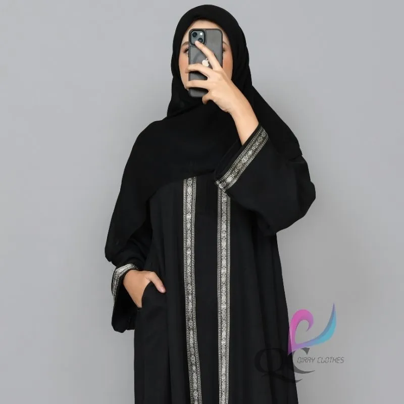 ABAYA MADINA ARABIC STYLE renda bordir gamis terbaru