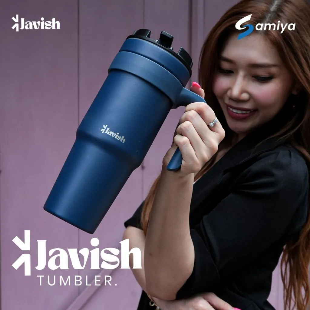 Javish tumbler double wall 40oz premium stainless steel / botol minum portable teh kopi fitness vacuum insulation thermos