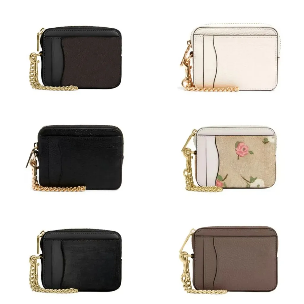 C@ch Women Wallets classic logo zipper coin purse card holder Card Packs C0058 C6303 C1885 CR832