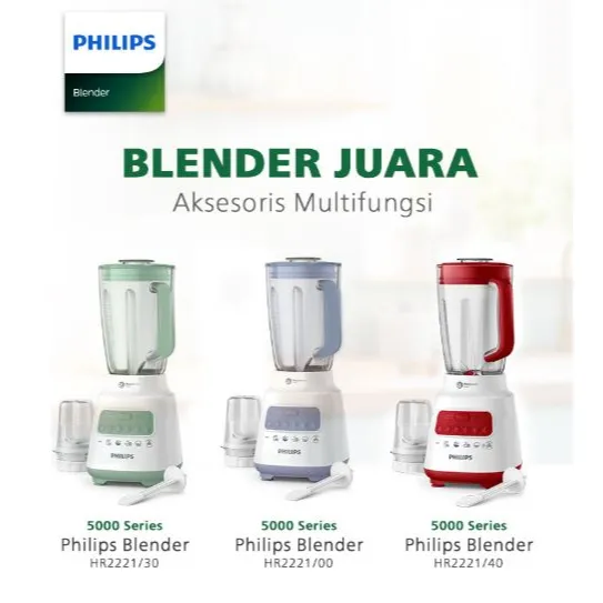 Blender Philips HR-2221 2 Liter Problend Plastik ( HR2221 )